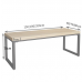 Rustic Industrial Dining Table Silver Metal Legs - Chunky Solid Wooden Industrial Style Quirky Dining, Kitchen Table, Desk, Counter, Worktop 1.5m / 1.8m / 2m Seats 4-8 persons